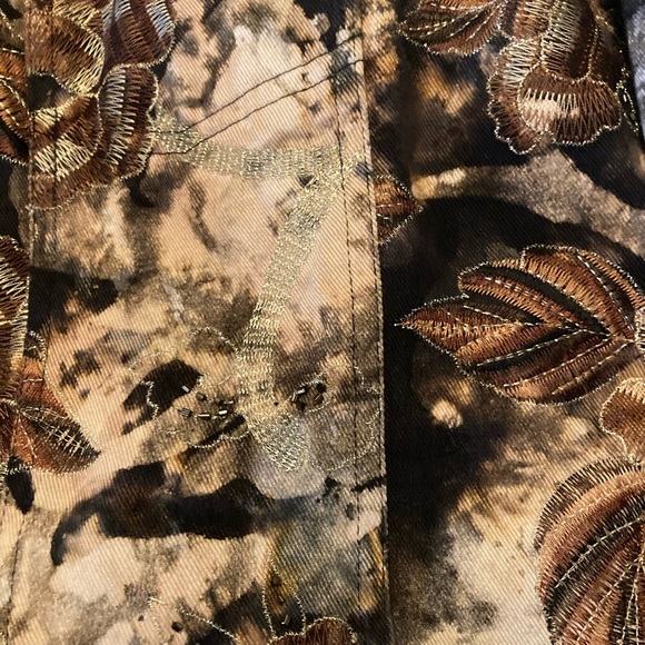 Chico’s Patterned Jean Jacket - Picture 7 of 8